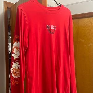 Nike authentic flower shirt